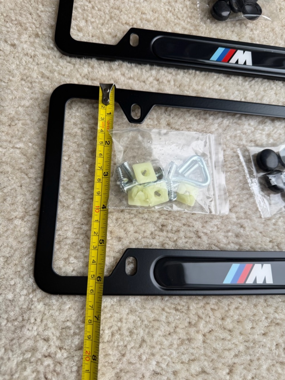 BMW M Logo Black License Plate Frames (Pair) - Picture 8 of 8